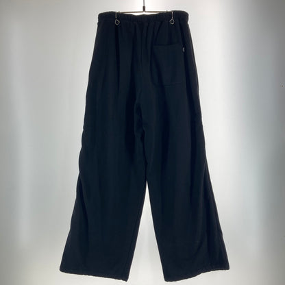 【中古品】【メンズ】 HUF ハフ AIR FLOW FLEECE PANT スウェットパンツ ワイドパンツ カラー BLACK SIZE:L ワンポイント刺繍ロゴ 153-261016-ky-09-fuzh 万代Net店