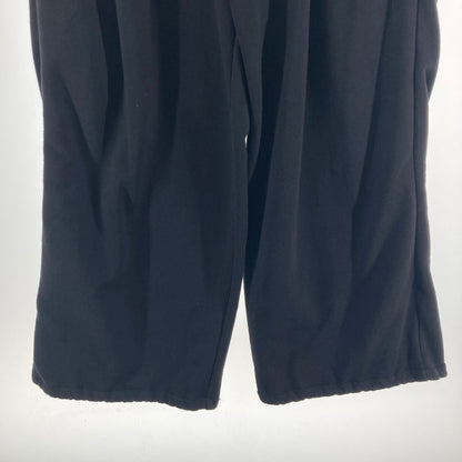 【中古品】【メンズ】 HUF ハフ AIR FLOW FLEECE PANT スウェットパンツ ワイドパンツ カラー BLACK SIZE:L ワンポイント刺繍ロゴ 153-261016-ky-09-fuzh 万代Net店