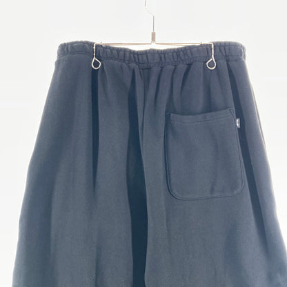 【中古品】【メンズ】 HUF ハフ AIR FLOW FLEECE PANT スウェットパンツ ワイドパンツ カラー BLACK SIZE:L ワンポイント刺繍ロゴ 153-261016-ky-09-fuzh 万代Net店