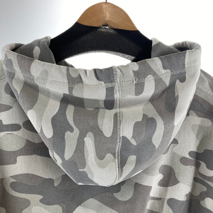 【中古品】【メンズ】 HUF ハフ OLYMPIA FULL ZIP HOODIE フーディー パーカー カラーGRAY カモフラ柄 SIZE:XL 袖ロゴ刺繍 142-261016-ky-10-fuzh 万代Net店