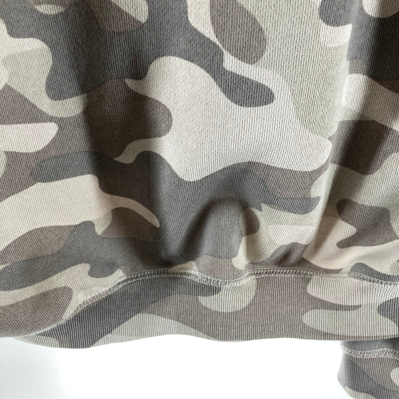 【中古品】【メンズ】 HUF ハフ OLYMPIA FULL ZIP HOODIE フーディー パーカー カラーGRAY カモフラ柄 SIZE:XL 袖ロゴ刺繍 142-261016-ky-10-fuzh 万代Net店