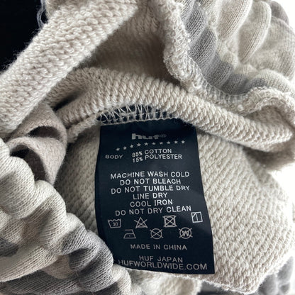 【中古品】【メンズ】 HUF ハフ OLYMPIA FLEECE PANT スェットパンツ ワイドパンツ カラーGRAY カモフラ柄 SIZE:L サイドロゴ刺繍　 153-261016-ky-11-fuzh 万代Net店