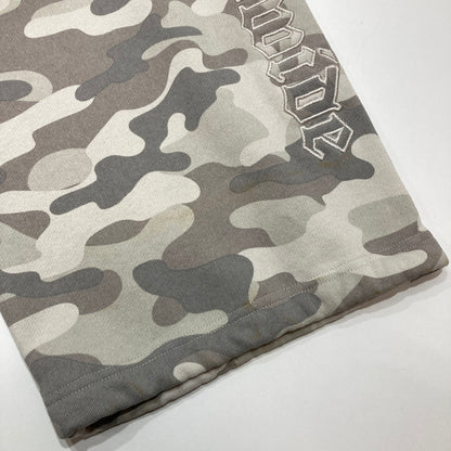 【中古品】【メンズ】 HUF ハフ OLYMPIA FLEECE PANT スェットパンツ ワイドパンツ カラーGRAY カモフラ柄 SIZE:L サイドロゴ刺繍　 153-261016-ky-11-fuzh 万代Net店