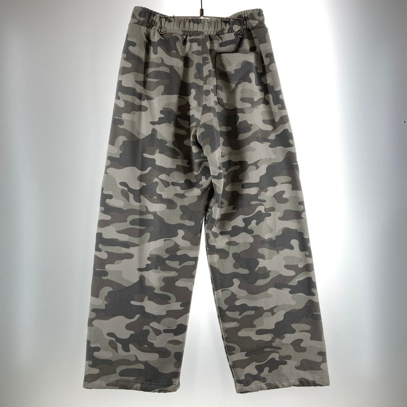 【中古品】【メンズ】 HUF ハフ OLYMPIA FLEECE PANT スェットパンツ ワイドパンツ カラーGRAY カモフラ柄 SIZE:L サイドロゴ刺繍　 153-261016-ky-11-fuzh 万代Net店