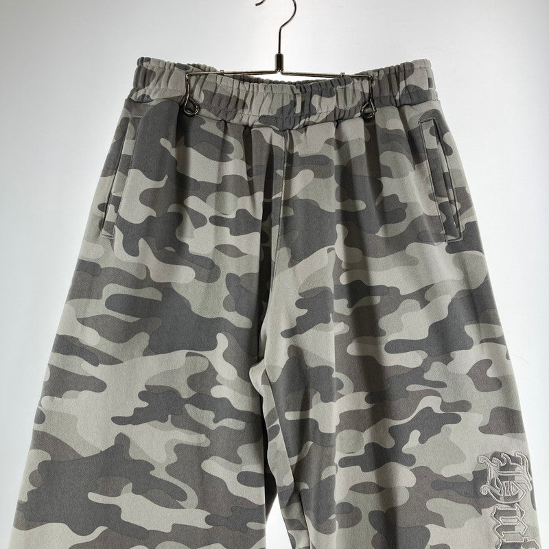 【中古品】【メンズ】 HUF ハフ OLYMPIA FLEECE PANT スェットパンツ ワイドパンツ カラーGRAY カモフラ柄 SIZE:L サイドロゴ刺繍　 153-261016-ky-11-fuzh 万代Net店