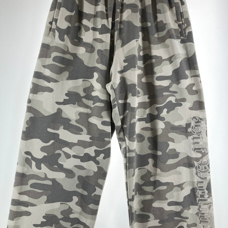 【中古品】【メンズ】 HUF ハフ OLYMPIA FLEECE PANT スェットパンツ ワイドパンツ カラーGRAY カモフラ柄 SIZE:L サイドロゴ刺繍　 153-261016-ky-11-fuzh 万代Net店