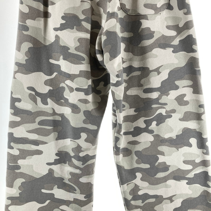 【中古品】【メンズ】 HUF ハフ OLYMPIA FLEECE PANT スェットパンツ ワイドパンツ カラーGRAY カモフラ柄 SIZE:L サイドロゴ刺繍　 153-261016-ky-11-fuzh 万代Net店