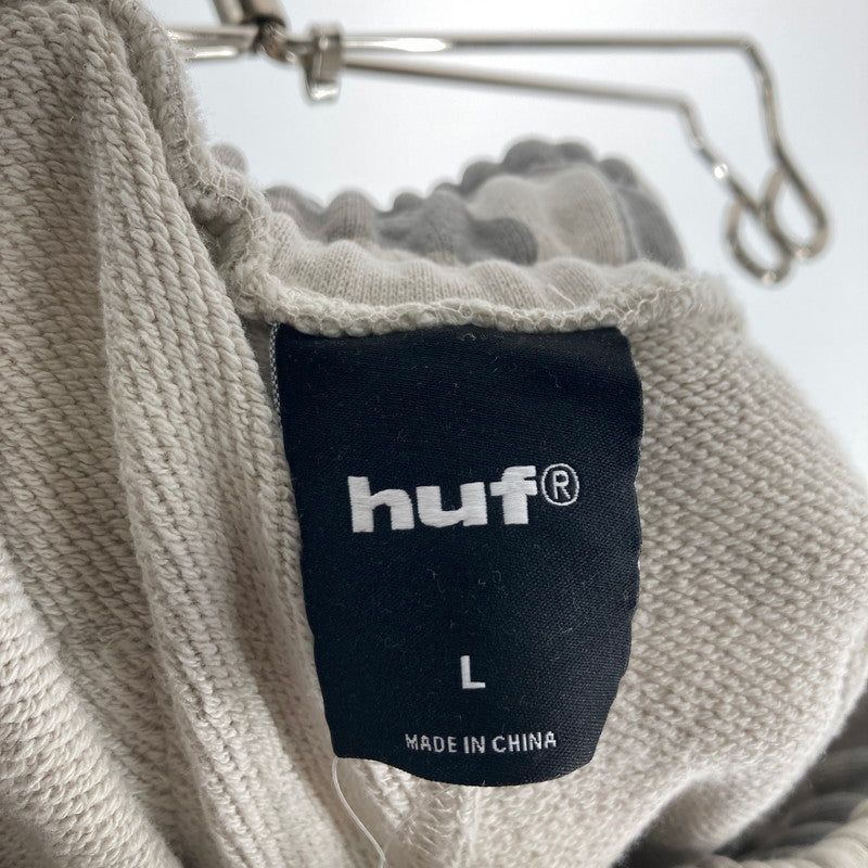 【中古品】【メンズ】 HUF ハフ OLYMPIA FLEECE PANT スェットパンツ ワイドパンツ カラーGRAY カモフラ柄 SIZE:L サイドロゴ刺繍　 153-261016-ky-11-fuzh 万代Net店