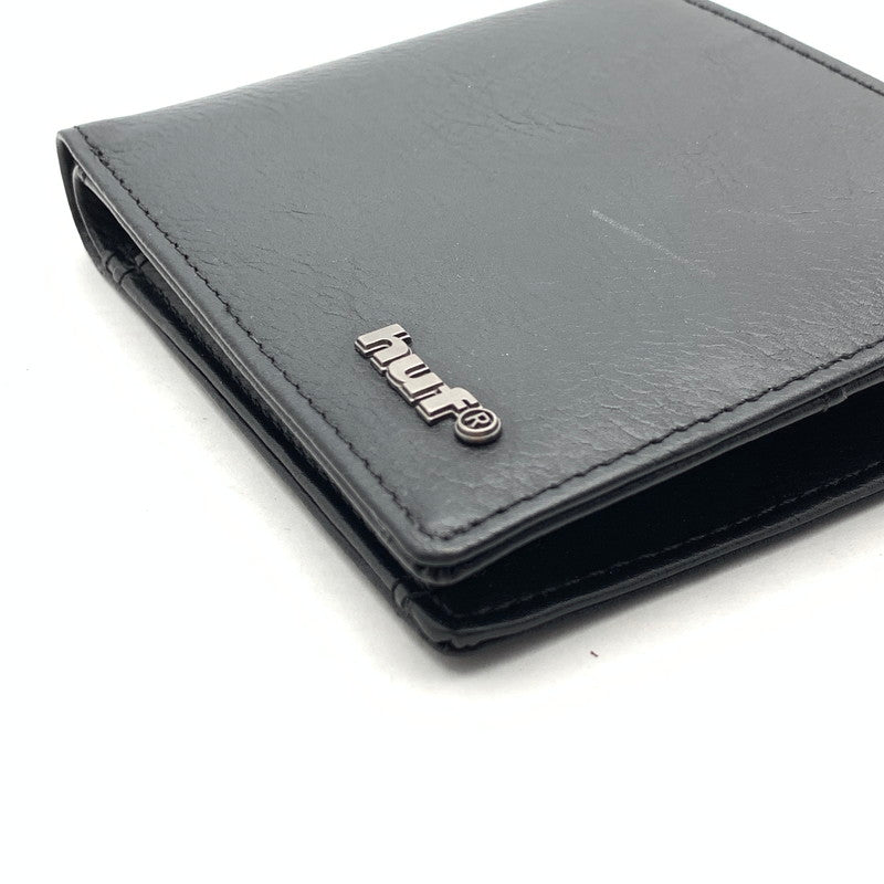 【中古品】【メンズ】 HUF ハフ FOLDED WALLET 2つ折り 財布 折り畳み財布 200-261017-gm-40-fuzh カラー：ブラック 万代Net店