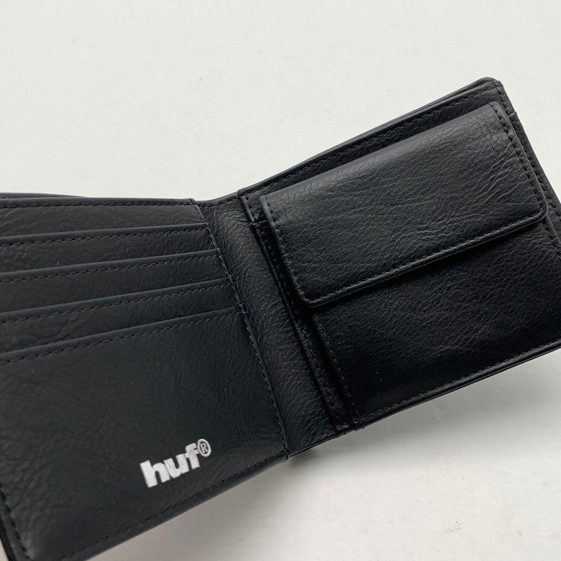 【中古品】【メンズ】 HUF ハフ FOLDED WALLET 2つ折り 財布 折り畳み財布 200-261017-gm-40-fuzh カラー：ブラック 万代Net店