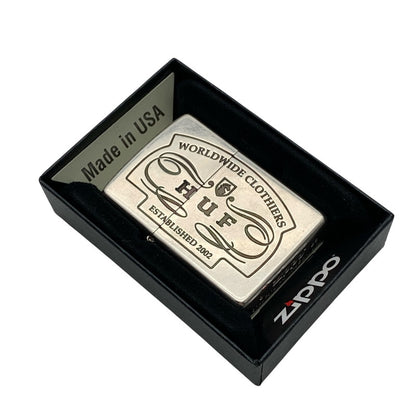 【中古品】【メンズ】 ZIPPO ジッポ HUF WORLDWIDE CLOTHIERS ハフ オイルライター ライター 206-261017-gm-35-fuzh カラー：シルバー 万代Net店