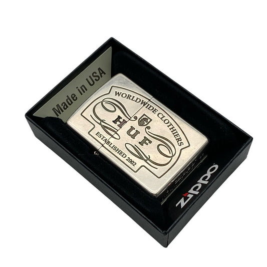 【中古品】【メンズ】 ZIPPO ジッポ HUF WORLDWIDE CLOTHIERS ハフ オイルライター ライター 206-261017-gm-35-fuzh カラー：シルバー 万代Net店