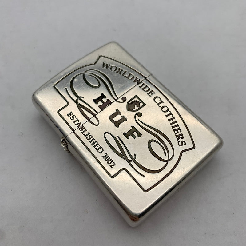 【中古品】【メンズ】 ZIPPO ジッポ HUF WORLDWIDE CLOTHIERS ハフ オイルライター ライター 206-261017-gm-35-fuzh カラー：シルバー 万代Net店