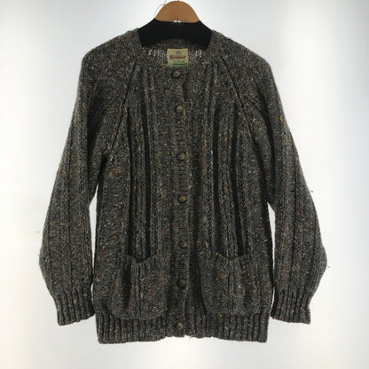 【中古品】【レディース】 BONNER OF IRELAND ボナーオブアイルランド WOOL CARDIGAN ウールカーディガン BROWN カラーネップ サイズ不明 上着 アウター ※首タグに小さな汚れあり 170-261018-io-12-fuzh サイズ：不明 カラー：ブラウン 万代Net店