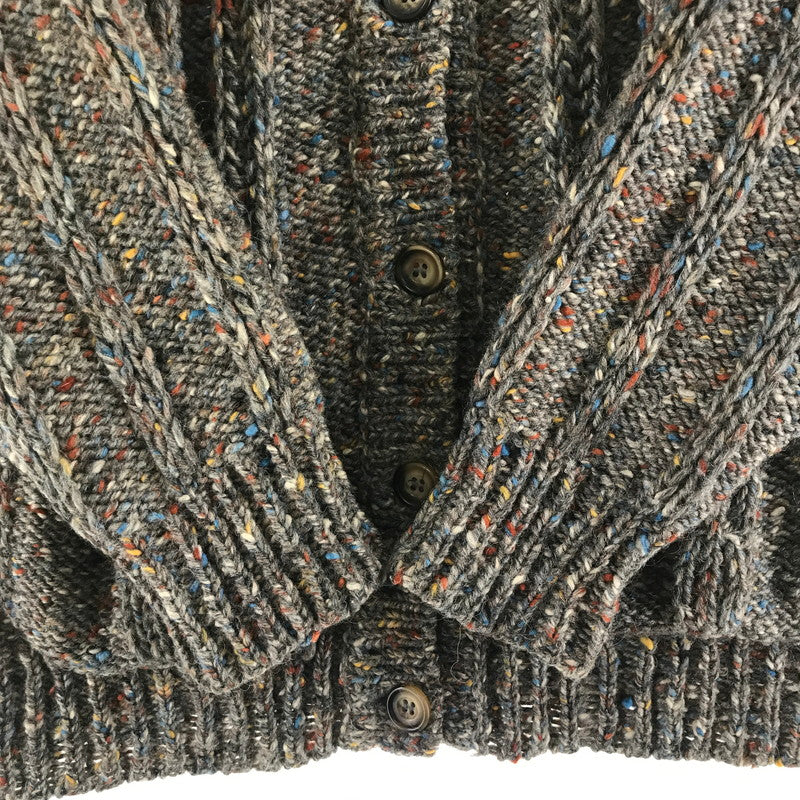 【中古品】【レディース】 BONNER OF IRELAND ボナーオブアイルランド WOOL CARDIGAN ウールカーディガン BROWN カラーネップ サイズ不明 上着 アウター ※首タグに小さな汚れあり 170-261018-io-12-fuzh サイズ：不明 カラー：ブラウン 万代Net店