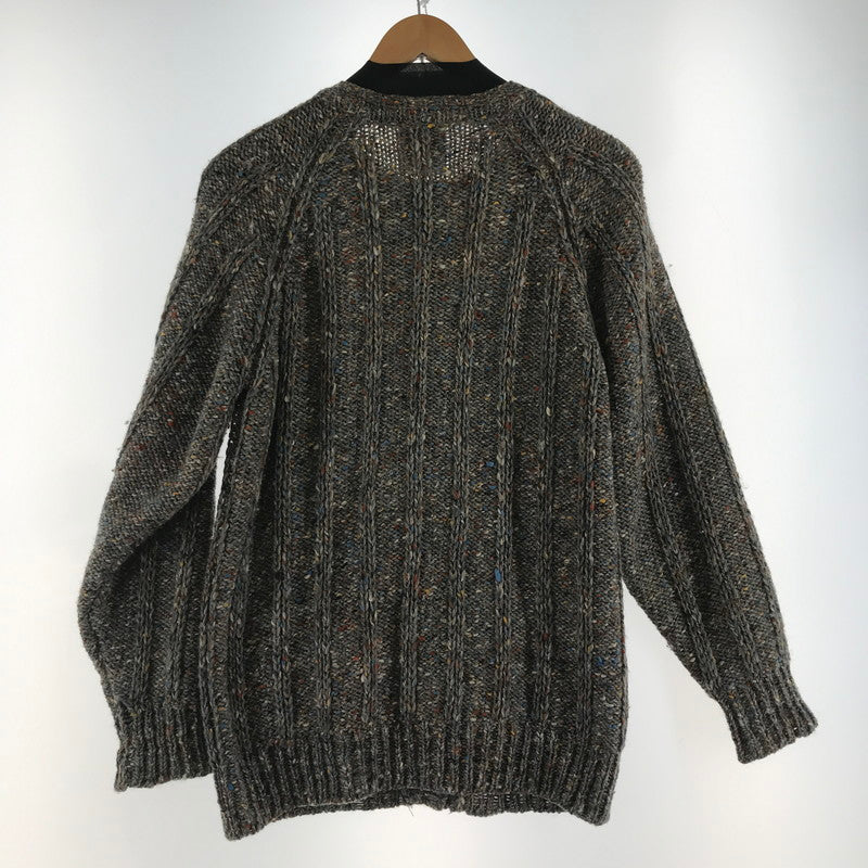 【中古品】【レディース】 BONNER OF IRELAND ボナーオブアイルランド WOOL CARDIGAN ウールカーディガン BROWN カラーネップ サイズ不明 上着 アウター ※首タグに小さな汚れあり 170-261018-io-12-fuzh サイズ：不明 カラー：ブラウン 万代Net店