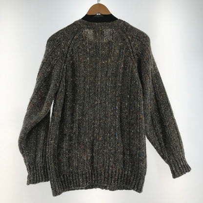 【中古品】【レディース】 BONNER OF IRELAND ボナーオブアイルランド WOOL CARDIGAN ウールカーディガン BROWN カラーネップ サイズ不明 上着 アウター ※首タグに小さな汚れあり 170-261018-io-12-fuzh サイズ：不明 カラー：ブラウン 万代Net店