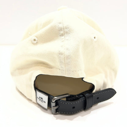 【中古品】【メンズ/レディース】 COACH コーチ CCN89 SCULPTED C BASEBALL CAP シグネチャー パッチ ベースボール キャップ 183-261015-ny-01-fuzh サイズ：O/S カラー：ベージュ 万代Net店