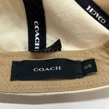 【中古品】【メンズ/レディース】 COACH コーチ CCN89 SCULPTED C BASEBALL CAP シグネチャー パッチ ベースボール キャップ 183-261015-ny-01-fuzh サイズ：O/S カラー：ベージュ 万代Net店