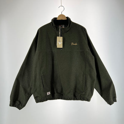 【中古品】【メンズ】 KARAKU カラク ハーフジップ デニムスウェット 145-261015-ny-06-fuzh サイズ：XL カラー：カーキ 万代Net店
