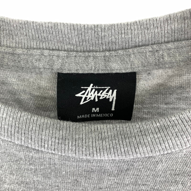 【中古品】【メンズ】 STUSSY ステューシー フロントロゴ 半袖Tシャツ 142-261020-vt-83-fuzh サイズ：M カラー：グレー 万代Net店