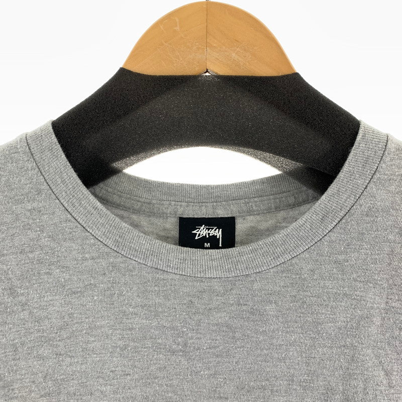 【中古品】【メンズ】 STUSSY ステューシー フロントロゴ 半袖Tシャツ 142-261020-vt-83-fuzh サイズ：M カラー：グレー 万代Net店