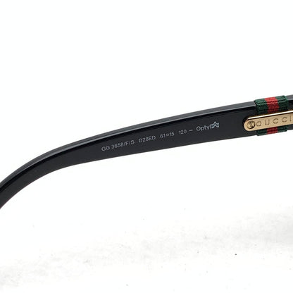 【中古品】【メンズ】 GUCCI グッチ GG3658 F S サングラス アイウェア 203-261017-gm-36-fuzh サイズ：6.1-1.5-12.0 カラー：ブラック ブラウン 万代Net店
