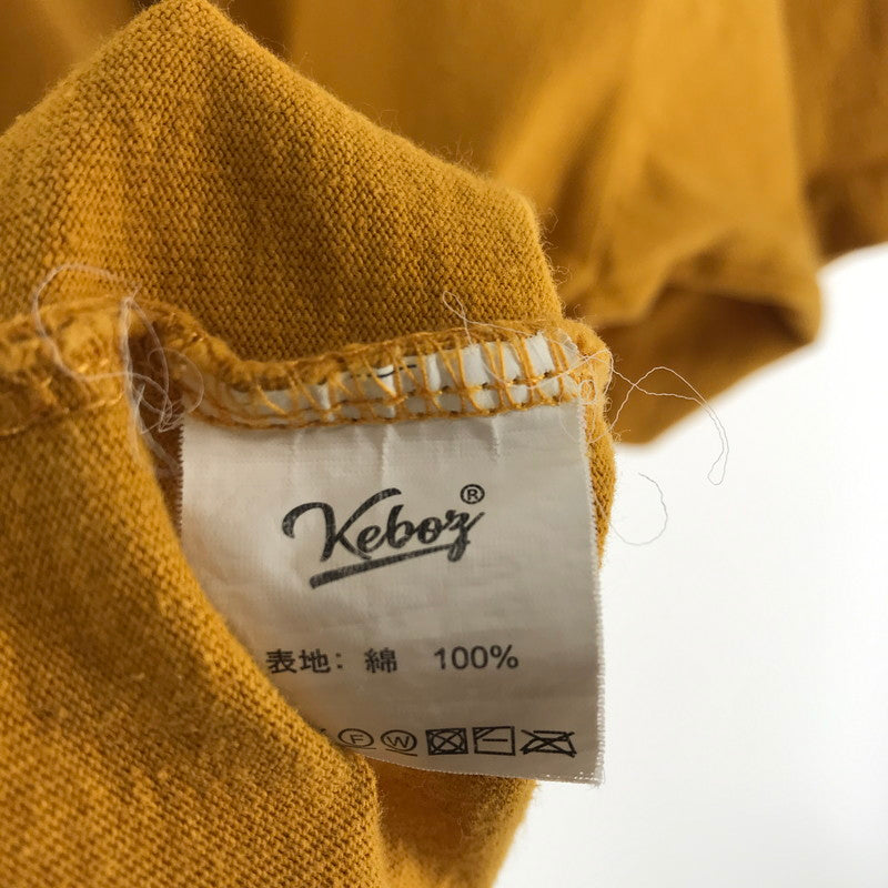 【中古品】【メンズ】 KEBOZ ケボズ 半袖 プリント Tシャツ カラーORANGE SIZE:L 142-261016-ky-02-fuzh 万代Net店