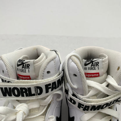 【中古品】【メンズ】 NIKE ナイキ×SUPREME シュプリーム 698696-100 AIR FORCE 1 HIGH SUPREME SP エアフォース 1 ハイ スニーカー 靴 160-261017-gm-30-fuzh サイズ：27.5cm カラー：ホワイト 万代Net店
