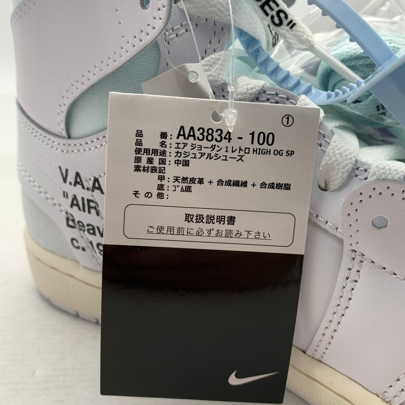 【中古美品】【メンズ】 NIKE ナイキ×V.A.A. AA3834-100 AIR JORDAN 1 RETRO HIGH OG "ALASKA" エアジョーダン 1 ハイ スニーカー 靴 160-261017-gm-31-fuzh サイズ：27.5cm カラー：ホワイト 万代Net店