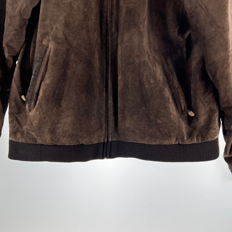 【中古品】【メンズ】 NIKE SB ナイキエスビー LEATHER HOOD JACKET レザー フード ジャケット 148-261015-ny-05-fuzh サイズ：XL カラー：ブラウン 万代Net店