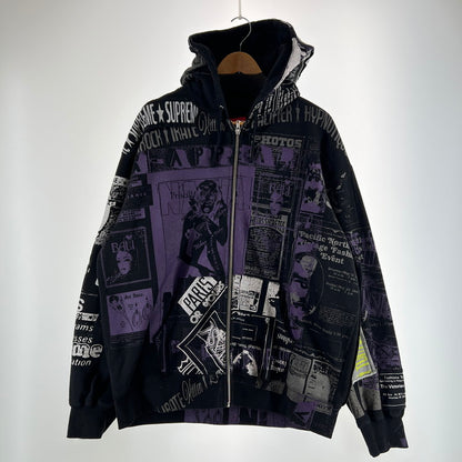 【中古品】【メンズ】 SUPREME シュプリーム 24SS COLLAGE ZIP UP HOODED SWEATSHIRT コラージュ ジップ アップ フーデッド スウェットシャツ 149-261015-ny-07-fuzh サイズ：XL カラー：総柄 万代Net店