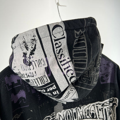【中古品】【メンズ】 SUPREME シュプリーム 24SS COLLAGE ZIP UP HOODED SWEATSHIRT コラージュ ジップ アップ フーデッド スウェットシャツ 149-261015-ny-07-fuzh サイズ：XL カラー：総柄 万代Net店