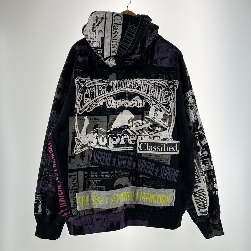 【中古品】【メンズ】 SUPREME シュプリーム 24SS COLLAGE ZIP UP HOODED SWEATSHIRT コラージュ ジップ アップ フーデッド スウェットシャツ 149-261015-ny-07-fuzh サイズ：XL カラー：総柄 万代Net店