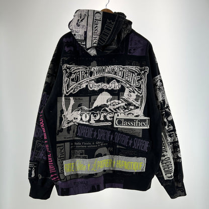 【中古品】【メンズ】 SUPREME シュプリーム 24SS COLLAGE ZIP UP HOODED SWEATSHIRT コラージュ ジップ アップ フーデッド スウェットシャツ 149-261015-ny-07-fuzh サイズ：XL カラー：総柄 万代Net店