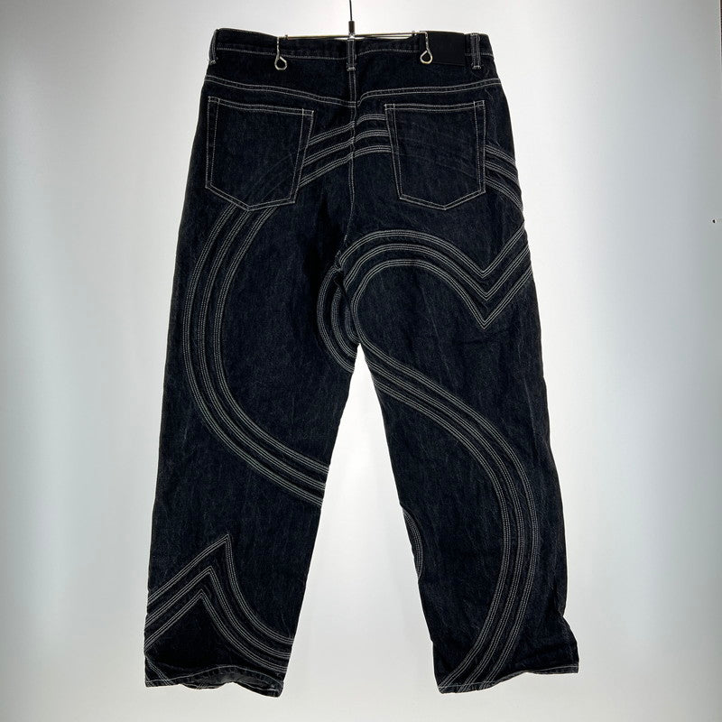 【中古品】【メンズ】 SUPREME シュプリーム 25SS S LOGO RIGID BAGGY JEAN ロゴ リジッド バギー ジーンズ 149-261015-ny-08-fuzh サイズ：34 カラー：ブラック 万代Net店