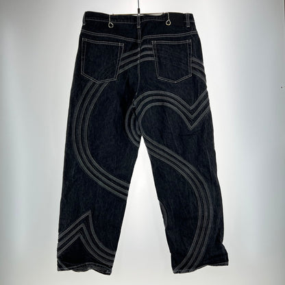 【中古品】【メンズ】 SUPREME シュプリーム 25SS S LOGO RIGID BAGGY JEAN ロゴ リジッド バギー ジーンズ 149-261015-ny-08-fuzh サイズ：34 カラー：ブラック 万代Net店