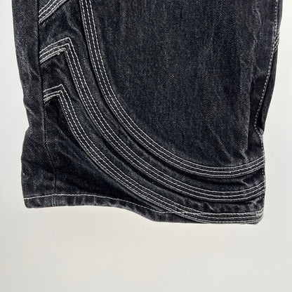 【中古品】【メンズ】 SUPREME シュプリーム 25SS S LOGO RIGID BAGGY JEAN ロゴ リジッド バギー ジーンズ 149-261015-ny-08-fuzh サイズ：34 カラー：ブラック 万代Net店