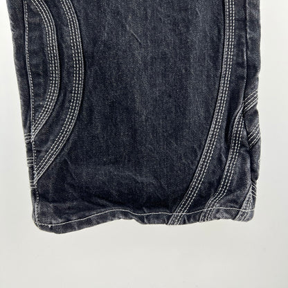 【中古品】【メンズ】 SUPREME シュプリーム 25SS S LOGO RIGID BAGGY JEAN ロゴ リジッド バギー ジーンズ 149-261015-ny-08-fuzh サイズ：34 カラー：ブラック 万代Net店