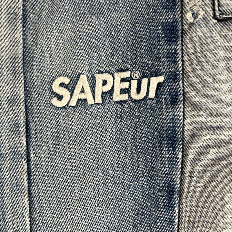 【中古品】【メンズ】 SAPEUR サプール DENIM TRACK PANTS デニムトラックパンツ 153-261015-ny-09-fuzh サイズ：XL カラー：インディゴ 万代Net店
