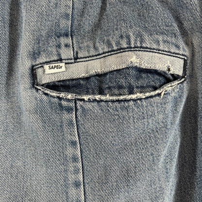 【中古品】【メンズ】 SAPEUR サプール DENIM TRACK PANTS デニムトラックパンツ 153-261015-ny-09-fuzh サイズ：XL カラー：インディゴ 万代Net店