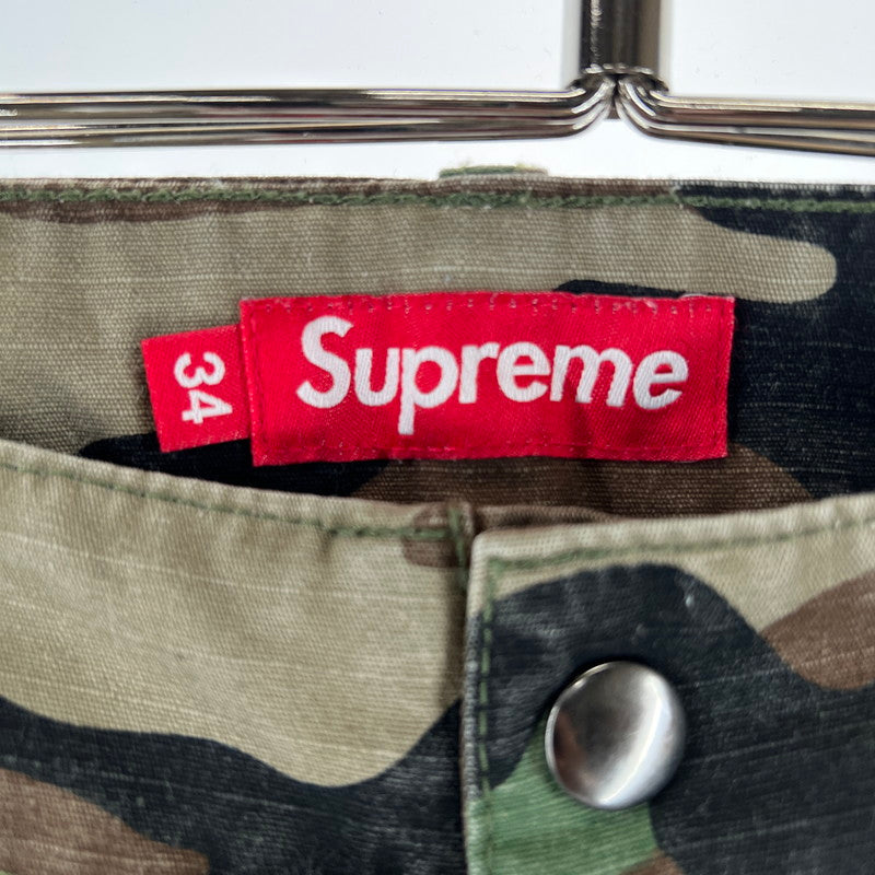 【中古品】【メンズ】 SUPREME シュプリーム 25AW CARGO PANT WOODLAND CAMO カーゴパンツ ウッドランドカモ 149-261015-ny-10-fuzh サイズ：34 カラー：カモ柄 万代Net店