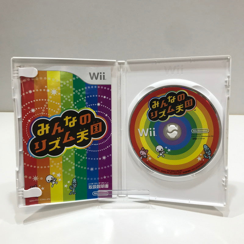 【中古品】 Nintendo Wii ニンテンドー ウィー ソフト みんなのリズム天国 [CERO区分_A / 全年齢対象商品] 028-261017-mh-13-fuzh 万代Net店