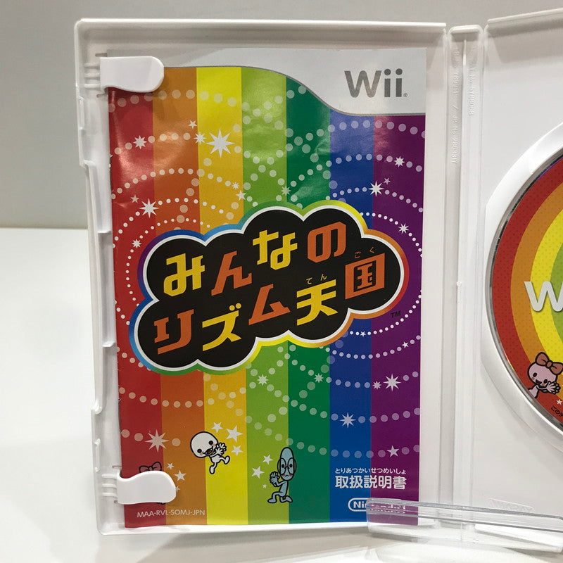 【中古品】 Nintendo Wii ニンテンドー ウィー ソフト みんなのリズム天国 [CERO区分_A / 全年齢対象商品] 028-261017-mh-13-fuzh 万代Net店