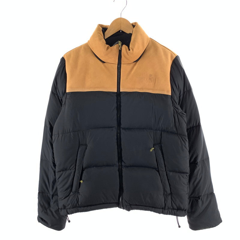 【中古品】【メンズ】 THE NORTH FACE ザ・ノースフェイス×TIMBERLAND ティンバーランド NF0A3LHX NUPTSE JACKET ヌプシジャケット ダウンジャケット 144-261017-gm-04-fuzh サイズ：S カラー：ブラック ベージュ 万代Net店