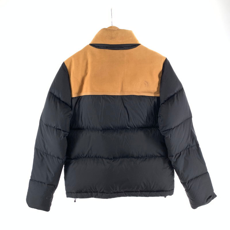 【中古品】【メンズ】 THE NORTH FACE ザ・ノースフェイス×TIMBERLAND ティンバーランド NF0A3LHX NUPTSE JACKET ヌプシジャケット ダウンジャケット 144-261017-gm-04-fuzh サイズ：S カラー：ブラック ベージュ 万代Net店