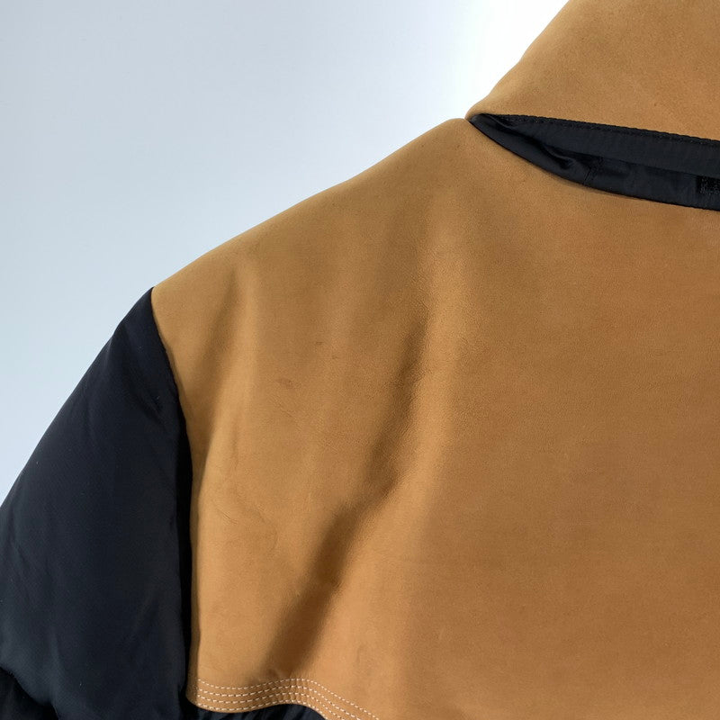 【中古品】【メンズ】 THE NORTH FACE ザ・ノースフェイス×TIMBERLAND ティンバーランド NF0A3LHX NUPTSE JACKET ヌプシジャケット ダウンジャケット 144-261017-gm-04-fuzh サイズ：S カラー：ブラック ベージュ 万代Net店