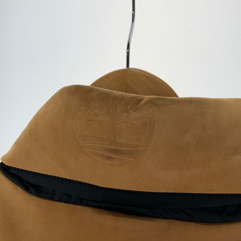 【中古品】【メンズ】 THE NORTH FACE ザ・ノースフェイス×TIMBERLAND ティンバーランド NF0A3LHX NUPTSE JACKET ヌプシジャケット ダウンジャケット 144-261017-gm-04-fuzh サイズ：S カラー：ブラック ベージュ 万代Net店
