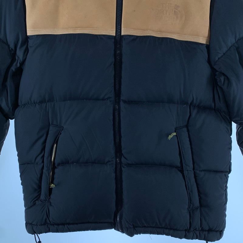 【中古品】【メンズ】 THE NORTH FACE ザ・ノースフェイス×TIMBERLAND ティンバーランド NF0A3LHX NUPTSE JACKET ヌプシジャケット ダウンジャケット 144-261017-gm-04-fuzh サイズ：S カラー：ブラック ベージュ 万代Net店
