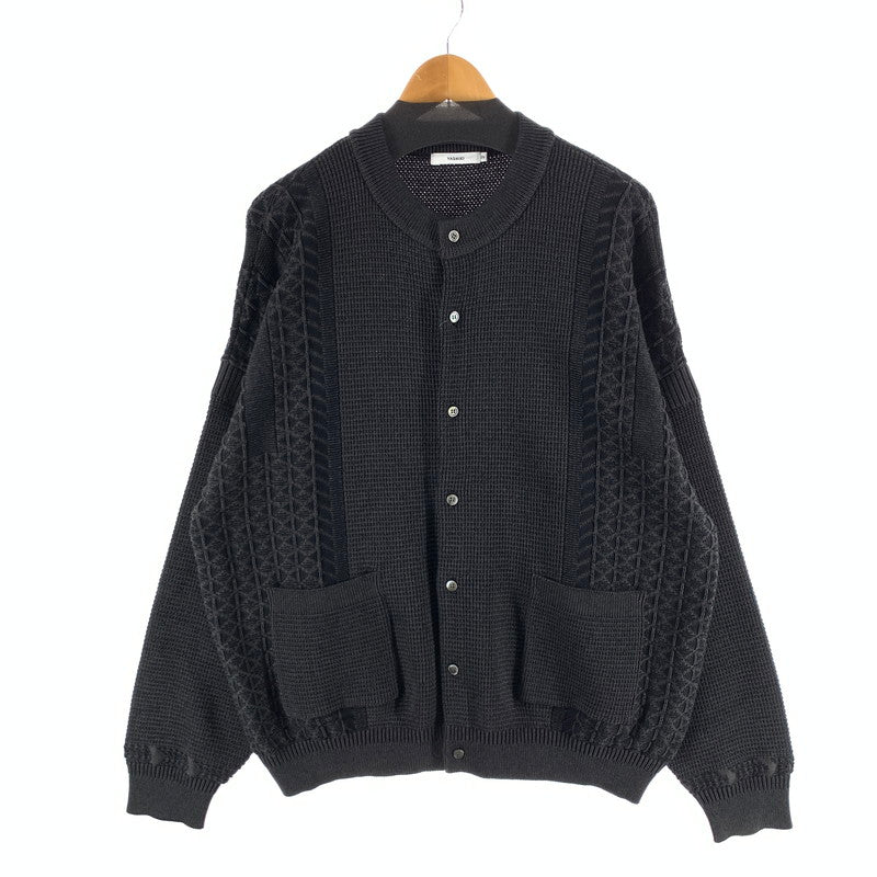 【中古品】【メンズ】 YASHIKI ヤシキ GINKA CARDIGAN カーディガン ニット 古着 140-261017-gm-07-fuzh サイズ：2 カラー：ブラック 万代Net店